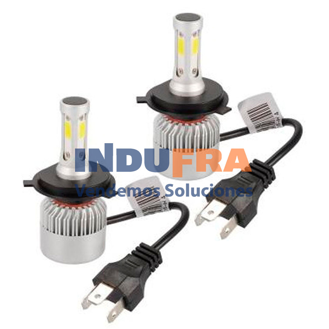 LAMPARA LED H4 12V C/COLER S6 | LAMPARAS