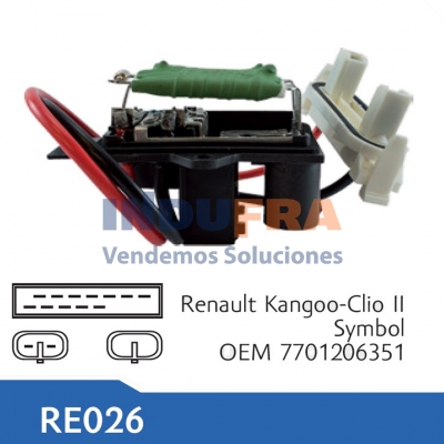 RESISTENCIA ELECTRO RENAULT KANGOO CLIO III  