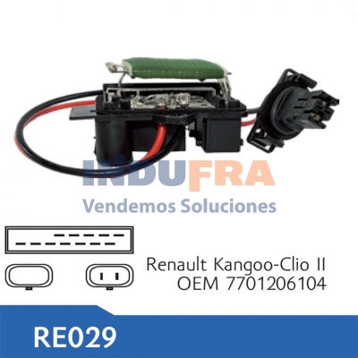 RESISTENCIA ELECTRO RENAULT CLIO II KANGOO      