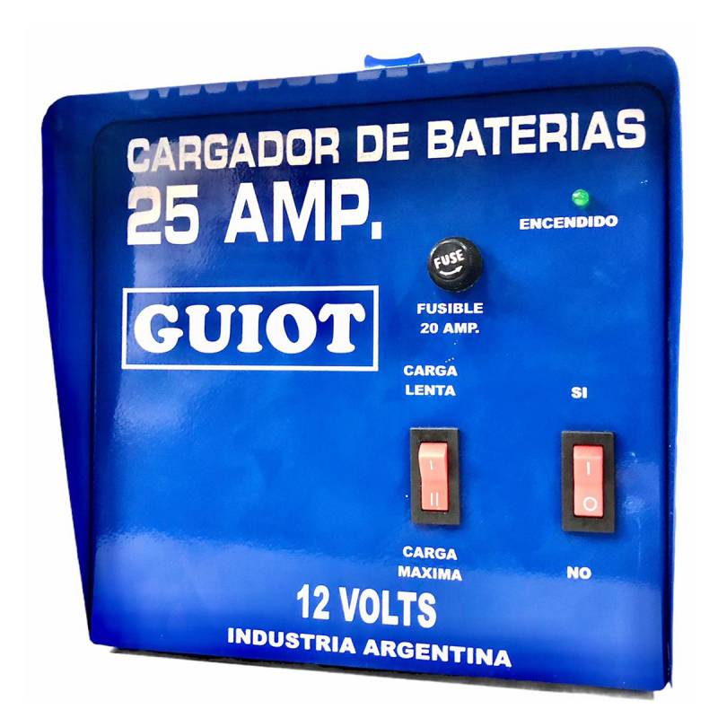CARGADOR DE BATERIA 25 AMP 12 V GUIOT